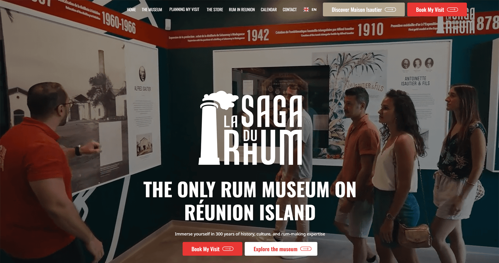 La Saga du Rhum : le seul musée du rhum de La Réunion, en français et en anglais, réalisé par AVB